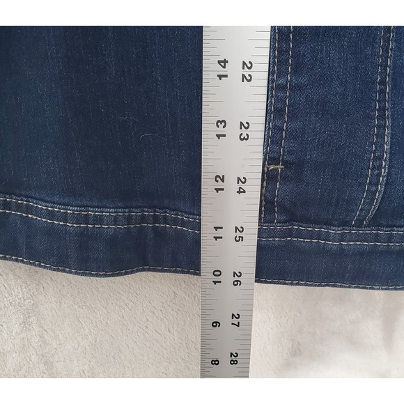CJ Banks Denim Vest Womens Size 2XL Sleeveless Jean Top Jewel Buttons Pockets - Picture 9 of 9